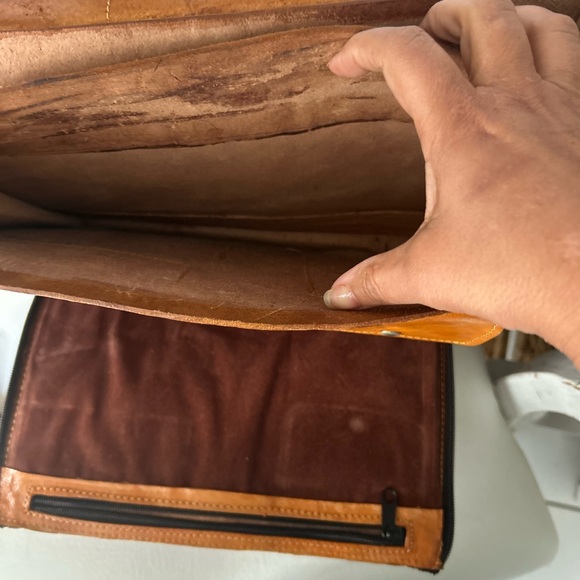 Tan Leather vintage Bag